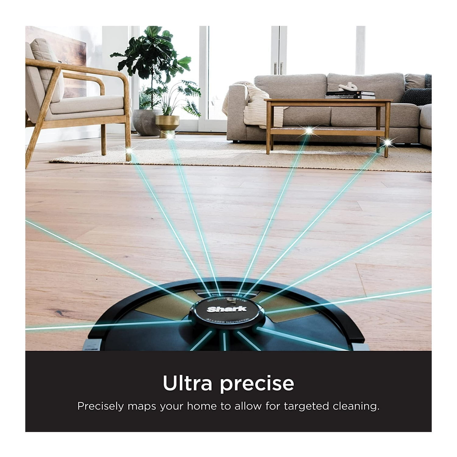 Open Box Shark AI Ultra 2-in-1 Robot Vacuum & Mop with Sonic Mopping, Matrix Clean