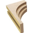 thumbnail image 6 of 6"W x 12"D x 18"H Classic Rockford Rough Cedar Woodgrain TimberThane Corbel, Primed Tan, 6 of 6