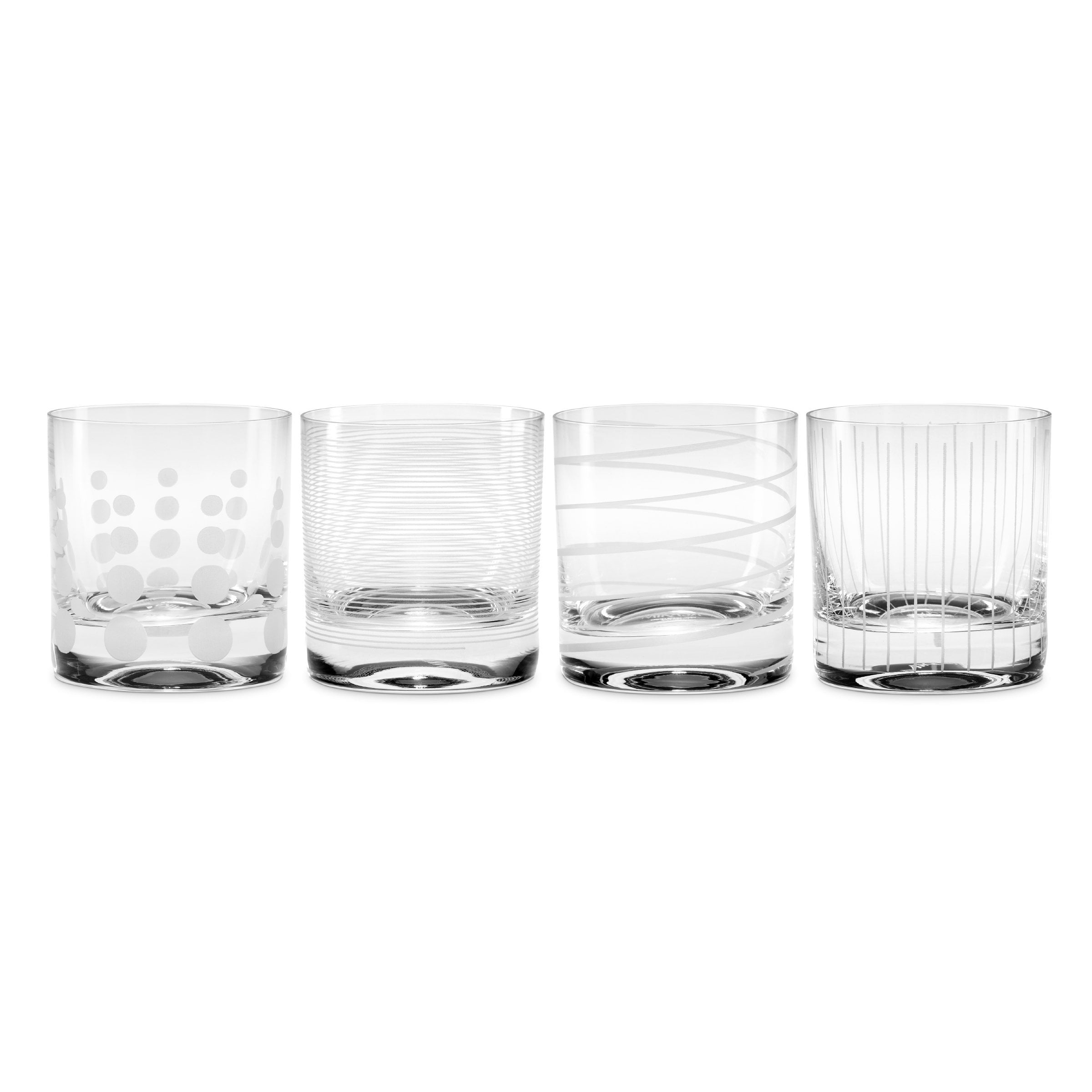 mikasa cheers 4-pc. double old fashioned glass set