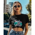thumbnail image 4 of T Shirts for Women Short Sleeve Cotton Crewneck T-Shirt, Cool Goat Goggles Beach Trendy Tee Tops Casual Basic T-Shirts, XS-5XL Black 4XL, 4 of 7