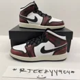 thumbnail image 1 of Ni - ke GS Size 7Y Womens Size 8.5 Ni - ke Air Jordan 1 Mid SE Wear Away Shoes FB0568-006 5, 1 of 5