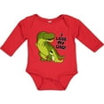 thumbnail image 3 of Inktastic I Love my Dad with Baby and Daddy Tyranasaurus Rex Boys or Girls Long Sleeve Baby Bodysuit, 3 of 5