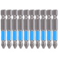 thumbnail image 3 of ANGGREK 10Pcs 50mm S2 Strong Magnetic Bit PH2 Non‑Slip Electric Screwdriver Cross Bit For Home Furniture,Magnetic Bit,Electric Screwdriver Bit, 3 of 8