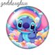 thumbnail image 3 of Cabujón de cristal redondo con foto de Stitch de Disney, con parte trasera plana, de 12 mm, 18 mm, 20 mm y 25 mm, para hacer pulseras, 3 of 5