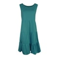 thumbnail image 2 of adviicd Robe Midi pour Femmes Robe Bohème Florale Col Carré Été Décontractée Fluide Soirée Plage Maxi Robes Vert,m, 2 of 4