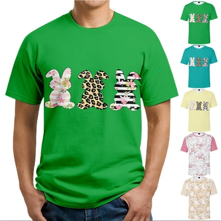 

Easter Men Dad Casual Graphic T-Shirts Classic-Fit Tops Shirt Regular & Big Man Sizes