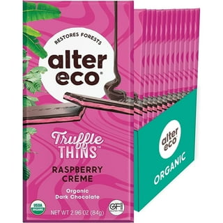 Alter Eco Organic Silk Velvet Dark Chocolate Truffle Thins Bar, 2.96 Ounce  -- 12 per case
