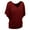 Tops for Women Plus Size-Wine, variant on Homenesgenics Tops for Women Plus Size,Tunic Tops for Women,Crop Tops for Women Fashion Casual Women Plus Size Solid Short Sleeve Blouse-Neck Loose T- Shirts Purple S