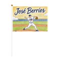 thumbnail image 2 of Drapeau de Mode Toronto Baseball JB Double Face à Main 5,5x8,2 Po, Polyester avec Mât en Plastique Mcp706, 2 of 7