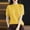 Yellow, variant on Womens Short Sleeve Sweaters Tops Crew Neck Cotton Pullover Shirt Lightweight Knit Loose Fit Going Out Blouse