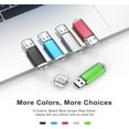 thumbnail image 2 of 10 Pack 2GB USB 2.0 Flash Drive Memory Stick Thumb Drives (5 Mixed Colors: Black Blue Green Red Silver), 2 of 7