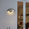 thumbnail image 3 of ZHAOCHENG Aplique LED de pared para exterior con sensor de movimiento, gris antracita, 24 W, lámpara exterior, lámpara de exterior para villa, porche, pasarela, jardín, bar, 3 of 4