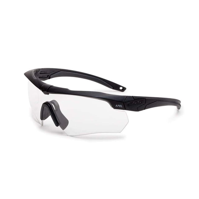 Gafas de sol ESS Crossbow ONE negras con lente antivaho transparente