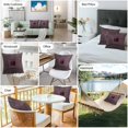 thumbnail image 6 of Waterproof Throw Pillow Covers Set of 2, 20x20 Inch Purple Framed Geometric Decorative Pillowcases Outdoor Pillow Slip Cushion Covers Set for Couch Tent Vintage Modern Abstract Art, 6 of 7