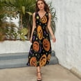 thumbnail image 3 of Halloween Pumpkin Sleeveless Dress Summer Women Clothes Dress for Pregnant Women Dresses, 3 of 9