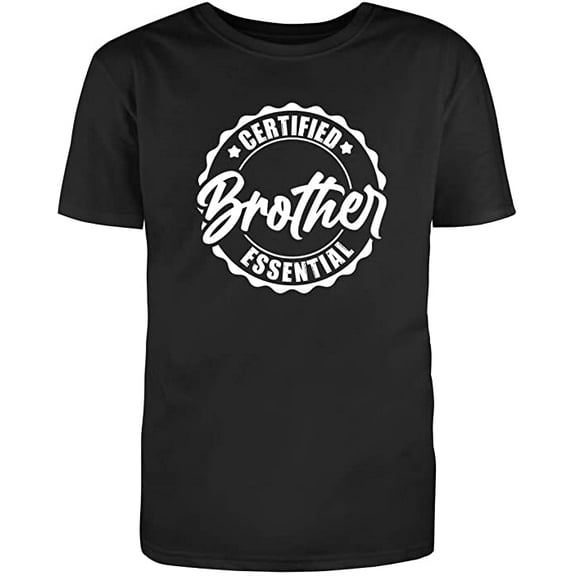 RedBarn Certified Brother Great Gift Novelty Sarcastic Funny Mens Graphic T Shirts