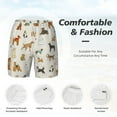 thumbnail image 4 of Kdxio Dogs Funny Pets Print Men'S Swim Trunks With Compression Liner 7 Inch Inseam Quick Dry Swim Shorts, 4 of 7