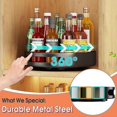 thumbnail image 2 of Rotating Metal Spice Rack, Used For Cabinets, Counters, Closets, Kitchen Or Pantry Tables, 2 of 5