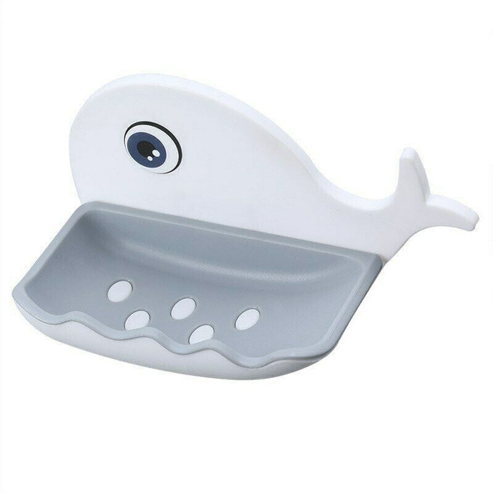 1PC Stylish Whale Soap Holder Creative Ceramic Whale Soap Tray for Home Toilet 