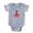 Heather Grey, variant on CafePress - FIN Puggle Valentine - Cute Infant Baby Football Bodysuit