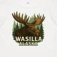thumbnail image 4 of Inktastic Wasilla Alaska Moose Nature Scene Wilderness Boys or Girls Baby T-Shirt, 4 of 5
