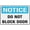 Warning Sign 2, variant on Offences Relating To Fire Exits Notice Reflective Aluminum Sign - 8"x12", Rust Free, Weather Resistant, Waterproof, Easy To Mount - Office, School, Hospital, Factory