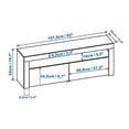 thumbnail image 2 of Milano Classic TV Stand with LED Lights, Fits up to 70" TVs, Black/ Burgundy, 2 of 3