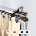 thumbnail image 2 of Gisela 13/16" Double Bay Window curtain rod Adjustable 20"-36", 38"-72" - Cocoa,(ABay-07-7D), 2 of 4