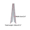 thumbnail image 3 of INSPIRE CHIC Women Striped Skinny Long Scarves, Simple Satin Silky Neck Scarf Neckerchief Ribbon Hair Band Blue 120x6cm, 3 of 6