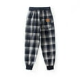 thumbnail image 3 of Odeerbi 8-14 Years Kids Boys Sweatpants Plaid Workout Athletic Sports Jogger Pants Cute Full Length Joggers, 3 of 4