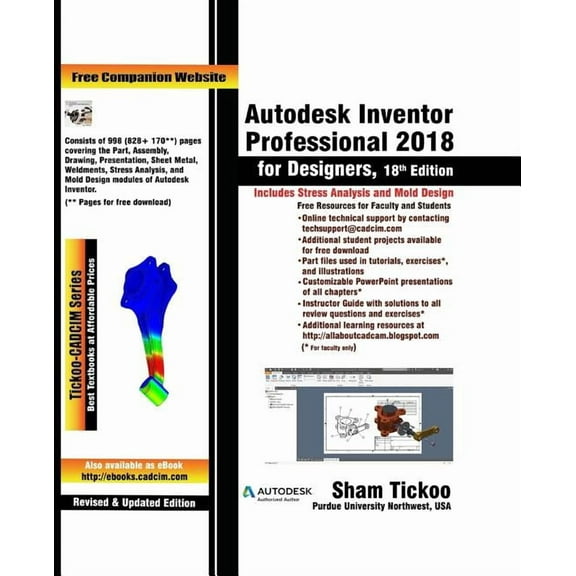 Autodesk Inventor Professional 2018 for Designers (Paperback)