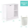 thumbnail image 3 of Reliancer Tilt Out Laundry Hamper Cabinet with Laundry Baskets Hamper, Bathroom Storage Cabinet Laundry Cabinets with Adjustable Shelves, 10 Gallon Tilt Out Trash Cabinet, for adults teenagers, 3 of 7