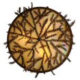thumbnail image 6 of Meyda Tiffany 52390 Pine Branch 3 Light 16" Wide Flush Mount Ceiling Fixture - Brown, 6 of 6