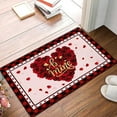 thumbnail image 7 of ToyKingdee Valentine's Day Kitchen Rugs Non-Slip Absorbent Home Kitchen Rugs And Door Mats Love Heart Decorative Kitchen Floor Mat, 7 of 7