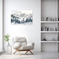 thumbnail image 2 of ZHONGYUTONG Misty Forest Canvas Wall Art Foggy Landscape Pictures for Wall Mountain Scenery Painting Print for Bedroom Decor Framed (12.00" x 18.00"), 2 of 5