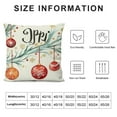 thumbnail image 5 of GOSMITH  Merry Christmas Throw Pillow Covers  Snowman Snowflakes Joy Love Xmas Trees Decorative Farmhouse Pillowcases for Home Outdoor Decoration (Red), 5 of 5