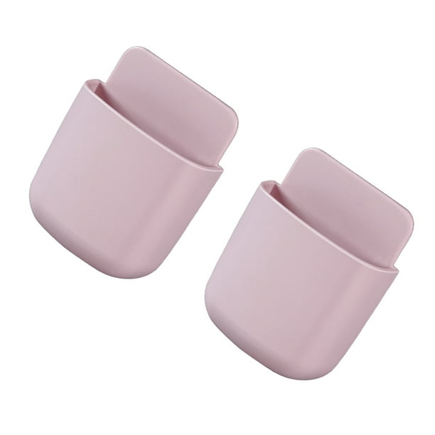 Yuarrent Caja de almacenamiento de Control remoto de aire acondicionado de 2 piezas contenedor de organización de tamaño pequeño montado en la pared Almacenamiento y organización del hogar Rosado Yuarrent HA066231-05