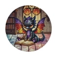thumbnail image 3 of Lotusprinthandmade Cute Dragon with Book Spare Tire Cover Without Backup Camera Hole 6 Sizes (34 in. V2), 3 of 7