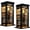 2PCS, variant on Vintage Phone Booth Ambient Lamp, Retro Tall Phonebooth Telephone, Classic Table with Warm LED Light, Decorative Night Lamp for Office Bedroom, Unique Home Decor Gift(1PC)
