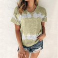 thumbnail image 3 of Birdeem T-Shirt Mode Imprimé pour Femmes Manches Courtes Blouse Col Rond Hauts Décontractés, 3 of 12