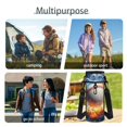 thumbnail image 5 of Yspwyqan Fire Water Baseball Backpack Set With Lunch Box Pencil Case for Kids, Double Zipper Lightweight Fits 14" Laptop Bookbags for School Travel Hiking Daypack, 5 of 7