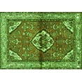 thumbnail image 1 of Ahgly Company Indoor Rectangle Persian Green Traditional Area Rugs, 2' x 4', 1 of 1