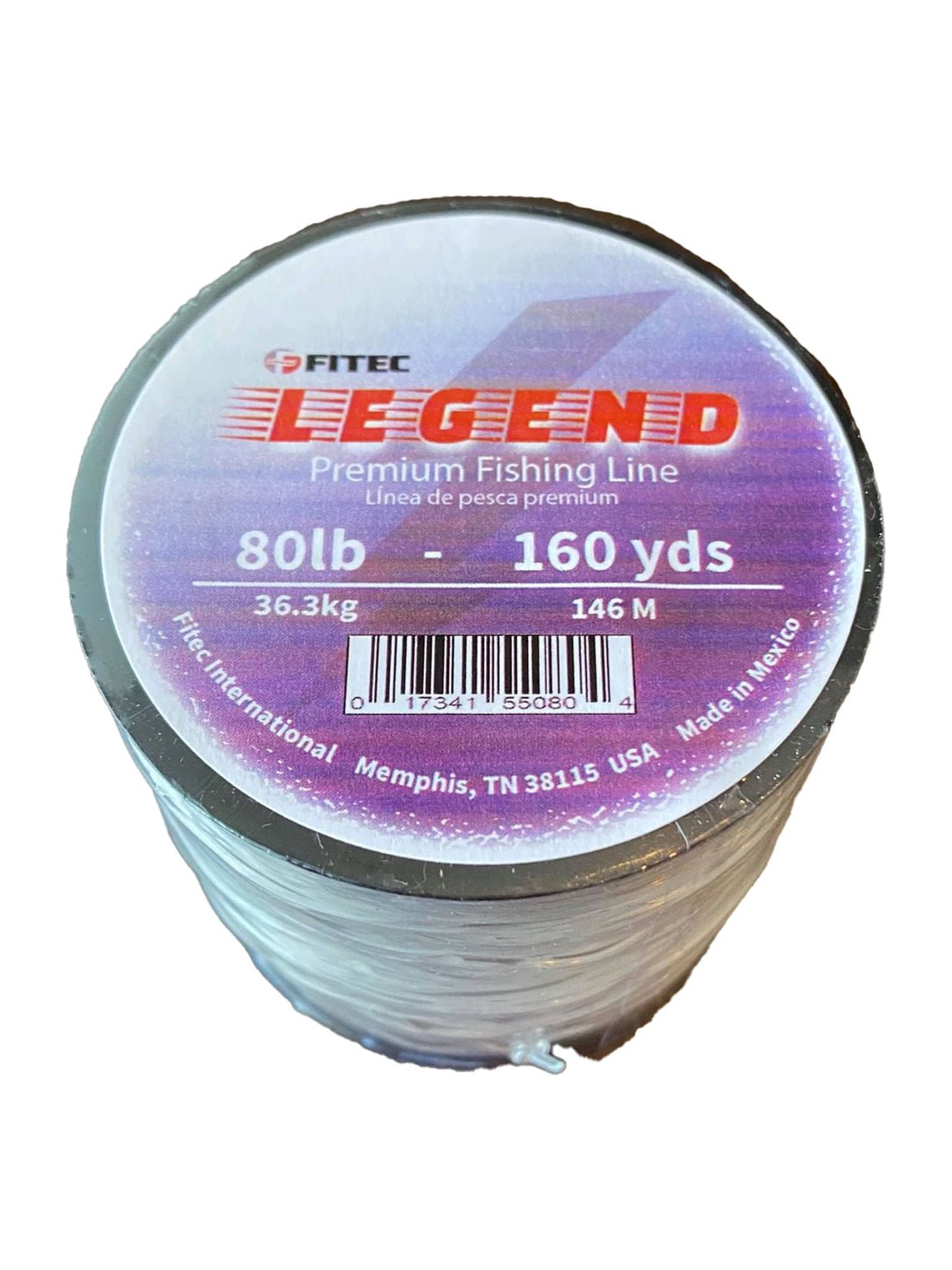 Legend 80 lb. Monofilament Premium Fishing Line, Clear, 160 yd.