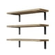 thumbnail image 3 of 3 estantes flotantes de madera para pared, decorativos, ahorradores de espacio, multifuncionales. Marrón, 3 of 9