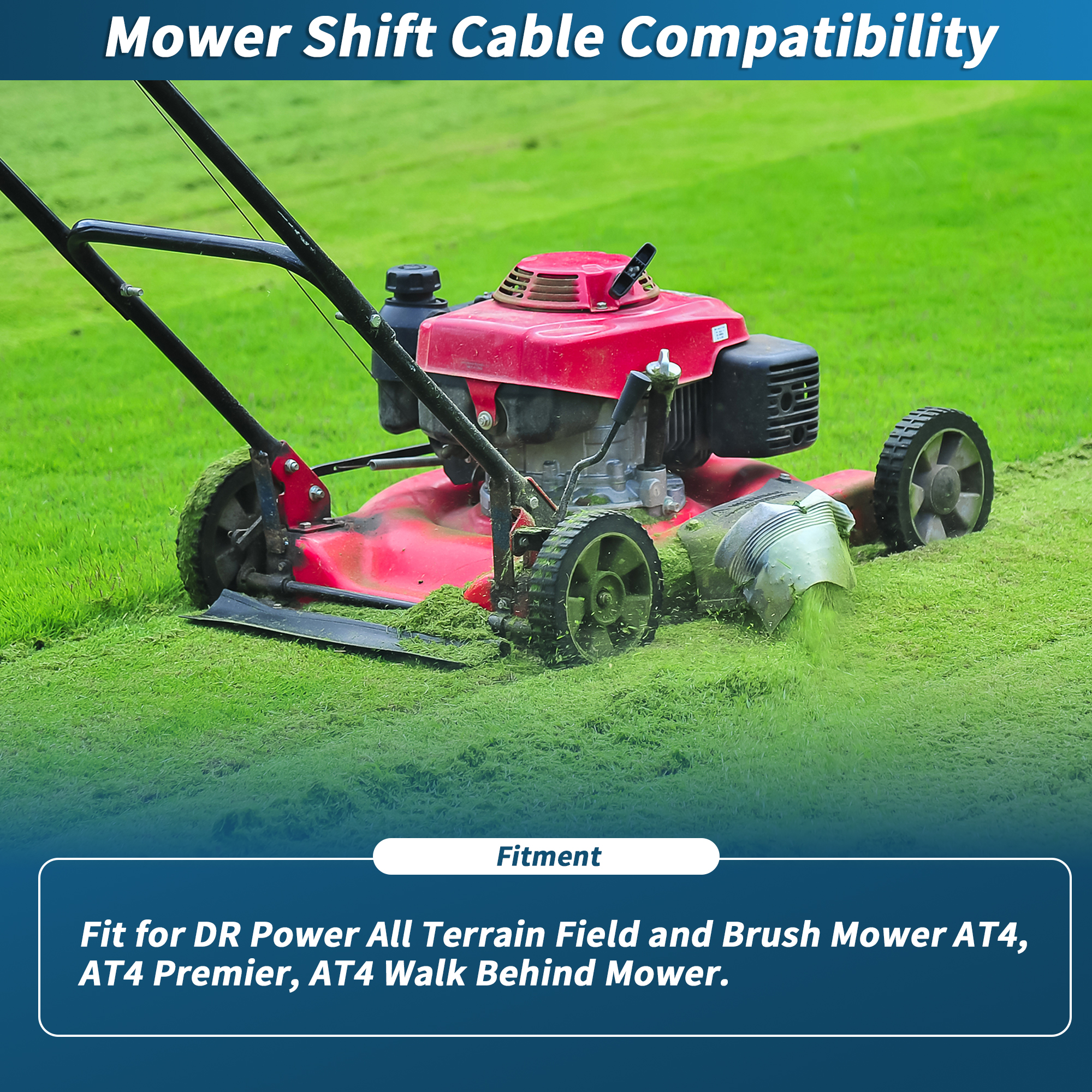 Unique Bargains No.351311 Shift Cable for DR Power All Terrain Mowers and More
