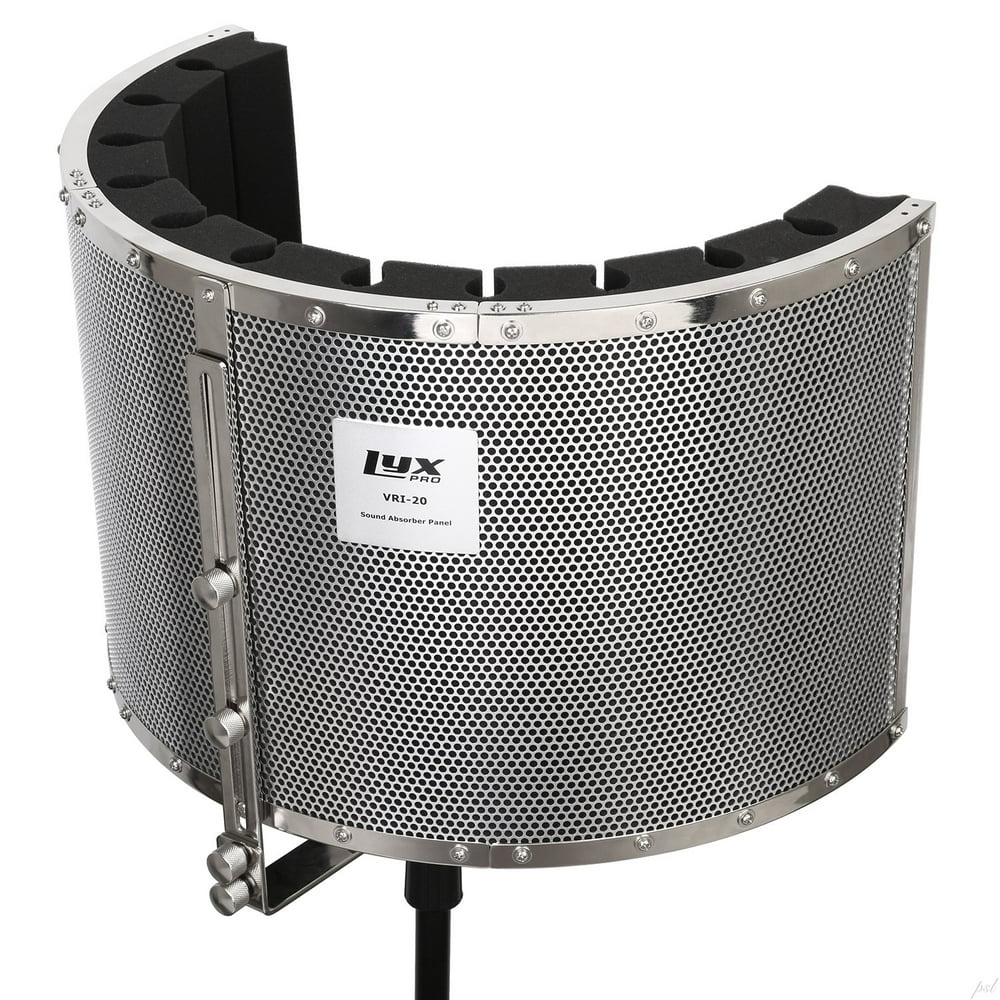 LyxPro VRI-20 Portable Acoustic Foam Isolation Microphone Shield, Sound