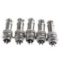 thumbnail image 3 of 5pcs Aviation Plug 4-pin 16mm Gx16-4 Metal Male Female Panel Connector New PK, 3 of 5