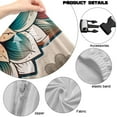 thumbnail image 7 of SCRAWLGOD Rooster Bohemian Flower Print Beige Print Gaming Chair Cover with Armrest Cover, Universal Slipcover for Roating Chairs Cozy Gaming Reclining Chair Protectors Set of 4, Patriotic Decor, 7 of 7