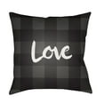 thumbnail image 2 of Surya  Love II 18 x 18 x 4 in. Throw Pillow - Grey - Medium, 2 of 2