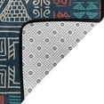 thumbnail image 2 of DouZhe Boho Mexico Tribal Drawing Rugs Doormat, Non-Slip Machine Washable Carpets Floor Door Mat , 36" x 24", 2 of 6